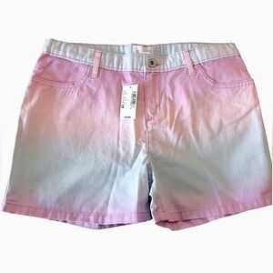 Children’s Place Shorts Girl’s XL MIDI Pastel Dip-Dye Adjustable